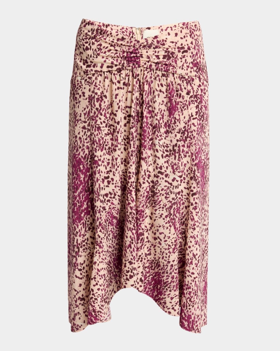 Olena Gathered Midi Skirt